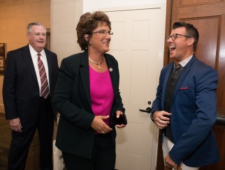 Danny Reynolds meeting with Rep. Jackie Walorski, R-Ind., during Retail Advocates Summit 2017.
 