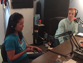 Victoria Lai (left) shared her entrepreneurial journey with co-host Tony Fontana (right).